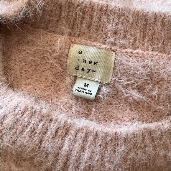 A New Day Fuzzy Light Pink Sweater - Picture 10 of 11